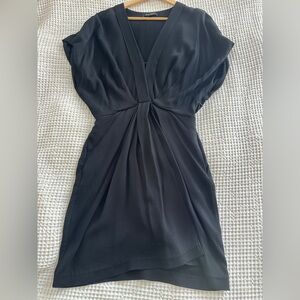 Banana Republic Black Draped Dress